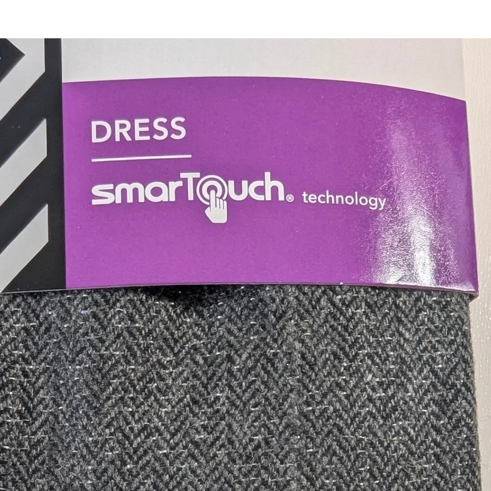 NEW Isotoner Impressions Womens Grey Herringbone smarTouch Dress Gloves OS - Picture 4 of 6